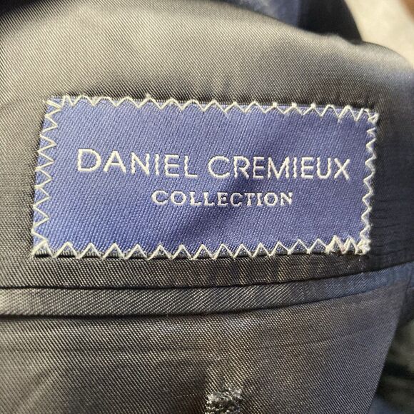 Daniel Cremieux Dillards Blazer Mens 44R Wool Blue Strip‎ Single Breasted - Picture 11 of 11